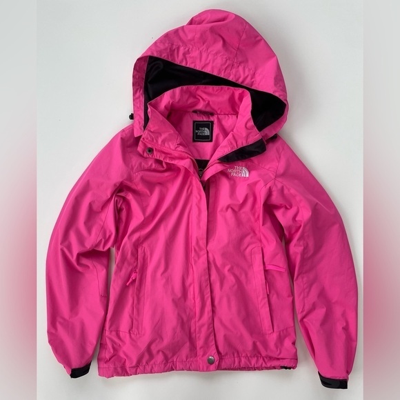North Face Women's Hot Pink Light Jacket with Hood Size XS - Picture 1 of 10